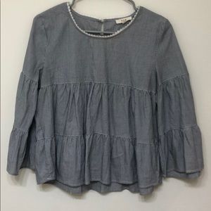 J-Crew Inspired tiered Blouse